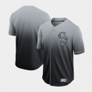 Men's Nike Colorado Rockies Blank Grey Drift Fashion MLB Jersey