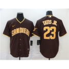 Men's Nike Padres #23 Fernando Tatis Jr. Brown 2020 Baseball Cool Base Jersey