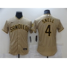 Men's Nike San Diego Padres #4 Blake Snell Brown Collection Baseball Jersey