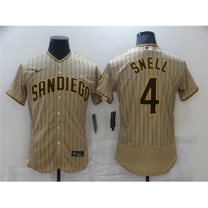 Men's Nike San Diego Padres #4 Blake Snell Brown Collection Baseball Jersey