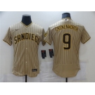 Men's Nike San Diego Padres #9 Jake Cronenworth Brown Road Player Jersey