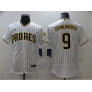 Men's Nike San Diego Padres #9 Jake Cronenworth White 2021 Road Player Jersey