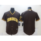 Men's Nike San Diego Padres Blank Replica Brown Alternate Cool Base Baseball Player Jersey