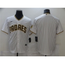 Men's Nike San Diego Padres Blank White Brown Home Stitched Baseball Jersey