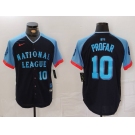 Men's San Diego Padres #10 Jurickson Profar Number Navy 2024 All Star Limited Stitched Jersey