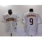 Men's San Diego Padres #10 Jurickson Profar White 2023 City Connect Flex Base Stitched Jersey