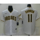 Men's San Diego Padres #11 Yu Darvish White Stitched MLB Cool Base Nike Jersey