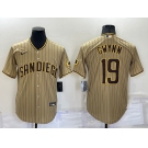 Men's San Diego Padres #19 Tony Gwynn Gray Stitched MLB Cool Base Nike Jersey