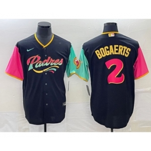 Men's San Diego Padres #2 Xander Bogaerts 2022 Black City Connect Cool Base Stitched Jersey