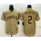 Men's San Diego Padres #2 Xander Bogaerts Grey With Patch Cool Base Stitched Baseball Jersey