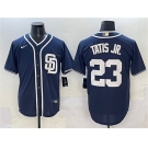 Men's San Diego Padres #23 Fernando Tatis Jr. Navy Cool Base Stitched Baseball Jersey
