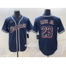Men's San Diego Padres #23 Fernando Tatis Jr. Navy Stitched Baseball Jersey