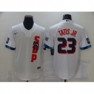 Men's San Diego Padres #23 Fernando Tatis Jr. Nike White 2021 All-Star Game Authentic Jersey