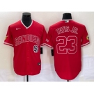 Men's San Diego Padres #23 Fernando Tatis Jr Red NEW 2023 Cool Base Stitched Jersey