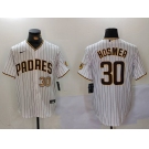 Men's San Diego Padres #30 Eric Hosmer White Stitched Cool Base Nike Jerseys