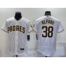 Men's San Diego Padres #38 Jorge Alfaro White Stitched MLB Flex Base Nike Jersey