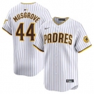 Men's San Diego Padres  #44 Joe Musgrove White 2024 Home Limited Stitched Baseball Jersey