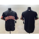 Men's San Diego Padres Blank Black Mexico Cool Base Stitched Baseball Jersey