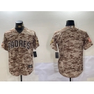 Men's San Diego Padres Blank Camo Cool Base Stitched Jersey