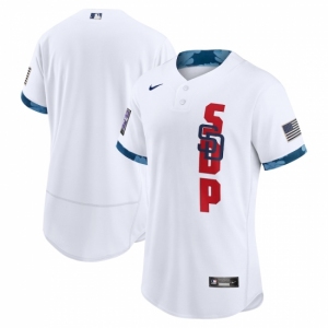 Men's San Diego Padres Blank Nike White 2021 MLB All-Star  Authentic Jersey