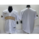 Men's San Diego Padres Blank White 2022 All Star Stitched Cool Base Nike Jersey