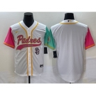 Men's San Diego Padres Blank White NEW 2023 City Connect Cool Base Stitched Jersey1