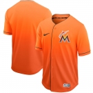 Men's Nike Miami Marlins Black Orange Drift Fashion MLB Jersey