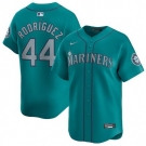 Men Seattle Mariners #44 Julio Rodr EDguez Aqua Alternate Limited Stitched Jersey