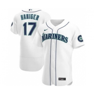 Men's Nike Seattle Mariners #17 Mitch Haniger 2020 White Home Authentic Player Baseball Jersey