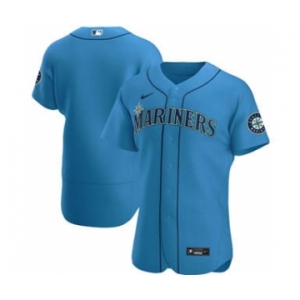 Men's Nike Seattle Mariners 2020 Royal Alternate Authentic Official Team Baseball Jersey