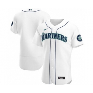 Men's Nike Seattle Mariners 2020 White Home Authentic Baseball Jersey