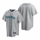 Men's Nike Seattle Mariners Blank Gray Road Stitched Baseball Jersey