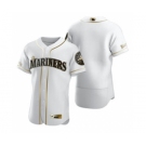 Men's Nike Seattle Mariners Blank White 2020 Authentic Golden Edition Baseball Jersey