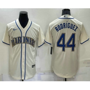 Men's Seattle Mariners #44 Julio Rodriguez Cream Stitched MLB Cool Base Nike Jersey