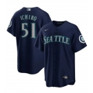 Men's Seattle Mariners #51 Ichiro Suzuki Navy Cool Base Stitched Baseball Jersey