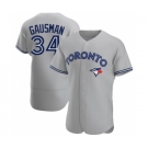 MEN'S TORONTO BLUE JAYS #34 #34 KEVIN GAUSMAN GRAY ROAD JERSEY