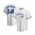 MEN'S TORONTO BLUE JAYS #34 KEVIN GAUSMAN WHITE HOME JERSEY