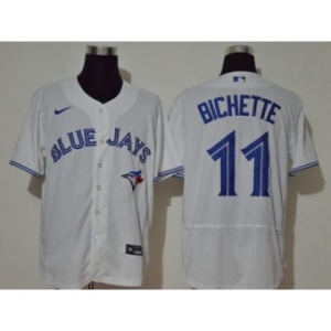 Men's Nike Blue Jays #11 Bo Bichette White 2020 Baseball Jersey