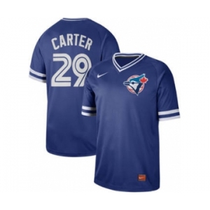 Men's Nike Blue Jays #12 Roberto Alomar Royal Cooperstown Collection Stitched Baseball Jersey