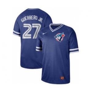 Men's Nike Blue Jays #27 Vladimir Guerrero Jr. Royal Cooperstown Collection Stitched Baseball Jersey