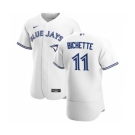 Men's Nike Toronto Blue Jays #11 Bo Bichette White Home 2020 Authentic Player Baseball Jersey