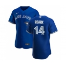 Men's Nike Toronto Blue Jays #14 Tanner Roark Royal Alternate 2020 Authentic Player Baseball Jersey