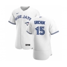 Men's Nike Toronto Blue Jays #15 Randal Grichuk White Home 2020 Authentic Player Baseball Jersey