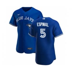 Men's Nike Toronto Blue Jays #5 Santiago Espinal Royal Alternate 2020 Authentic Player Baseball Jersey