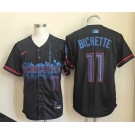Men's Toronto Blue Jays #11 Bo Bichette Navy 2024 City Connect Limited Stitched Baseball Jersey