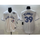 Men's Toronto Blue Jays #39 Trey Yesavage White 2025 World Series Home Cool Base Stitched Baseball Jersey