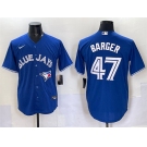 Men's Toronto Blue Jays #47 Addison Barger Royal Cool Base Stitched Baseball Jersey