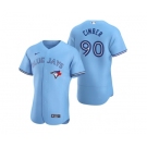 Mens Toronto Blue Jays #90 Adam Cimber Nike Powder Blue Alternate FlexBase Player Jersey