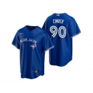 Mens Toronto Blue Jays #90 Adam Cimber Nike Royal Alternate Cool Base Jersey