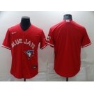 Men's Toronto Blue Jays Blank Red Stitched MLB Cool Base Nike Jersey